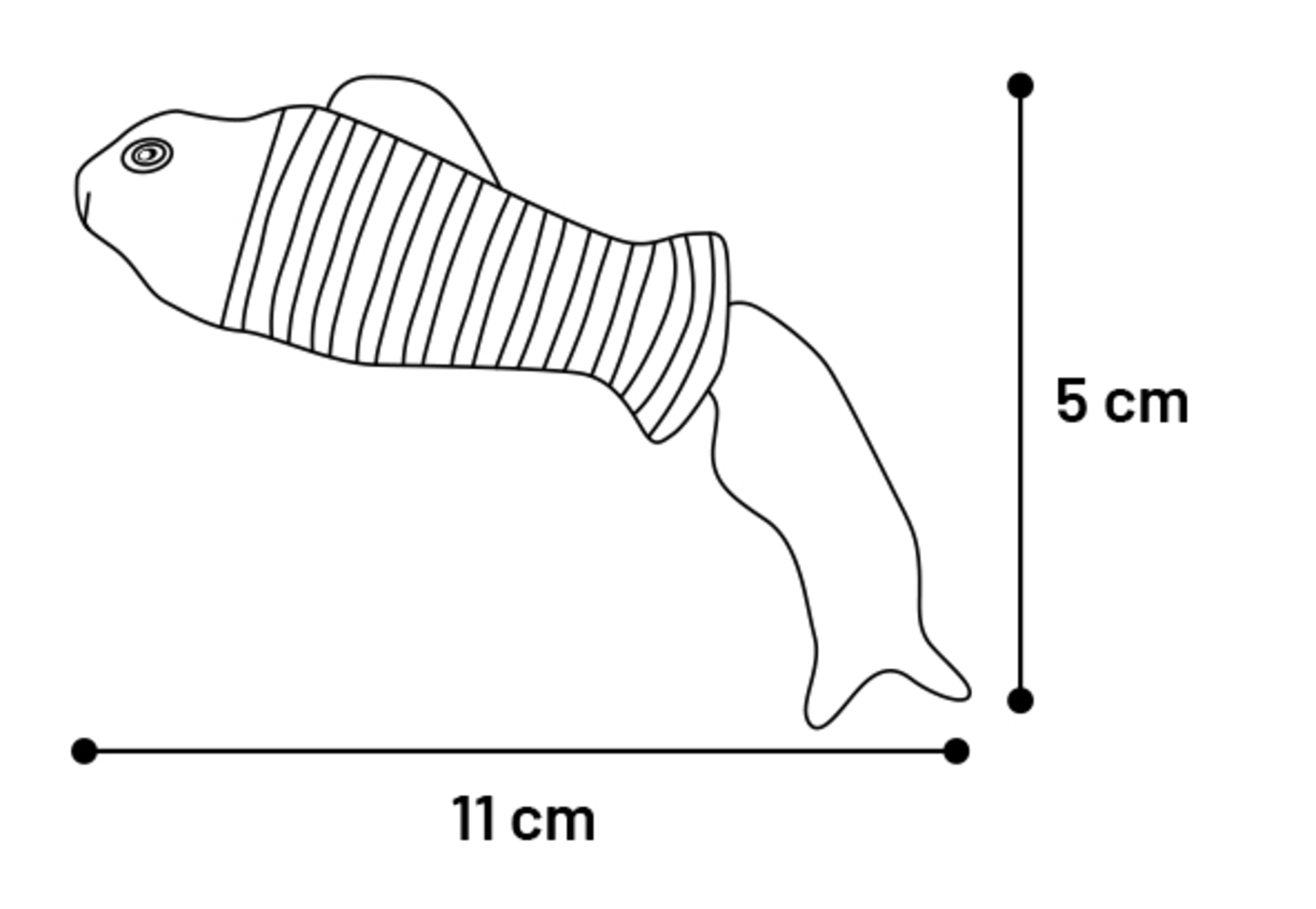 Flamingo Spielzeug Strellow Fisch Gelb