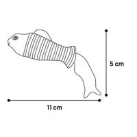 Flamingo Spielzeug Strellow Fisch Gelb