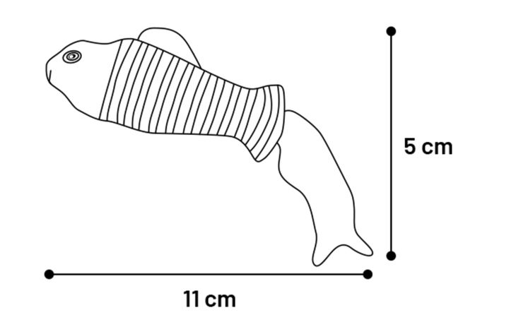 Flamingo Spielzeug Strellow Fisch Gelb