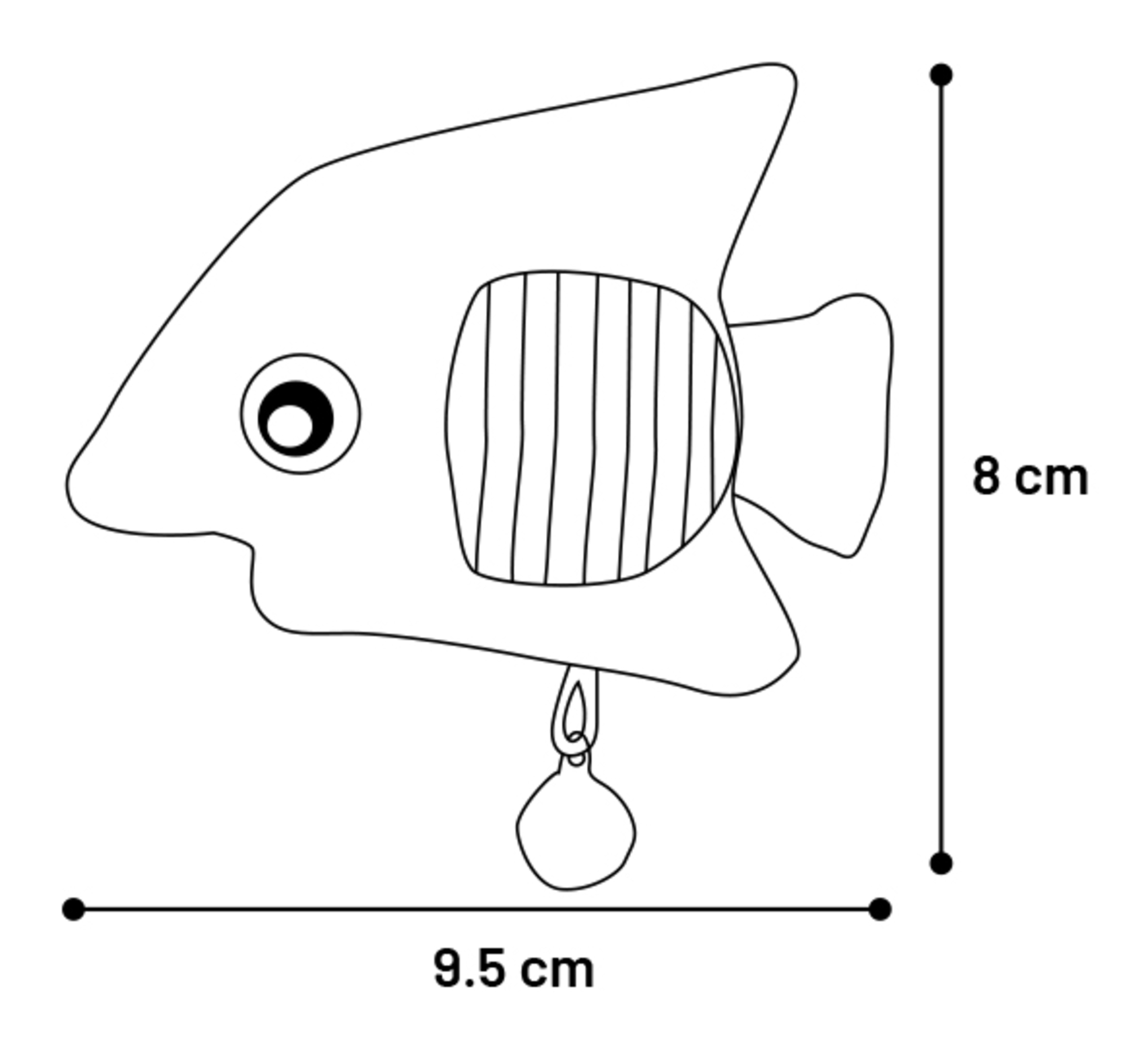 Flamingo Toy Strellow Fish Yellow