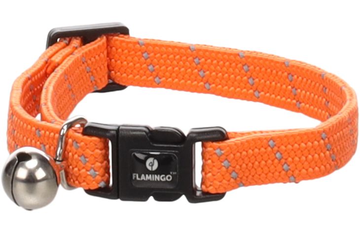 Flamingo Halsband voor kittens Elza Oranje