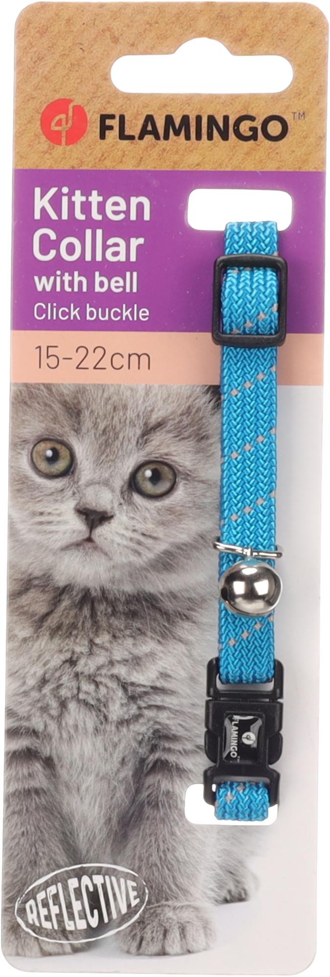 Flamingo Collar Kitten Elza Blue