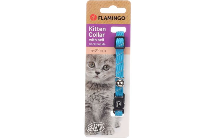 Flamingo Collar Kitten Elza Blue