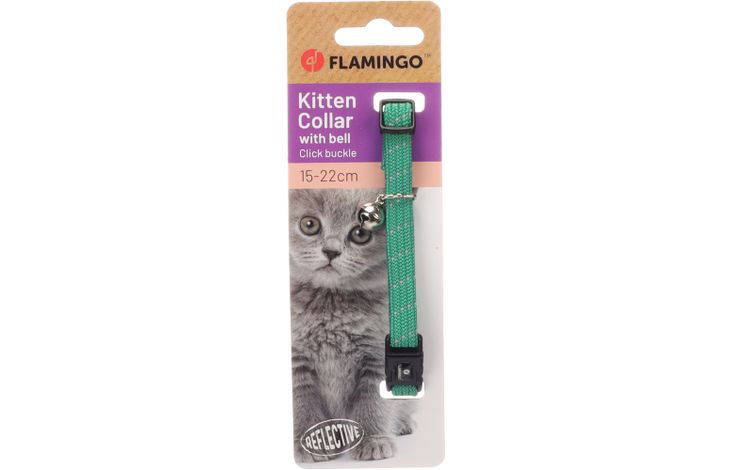 Flamingo Halsband voor kittens Elza Groen