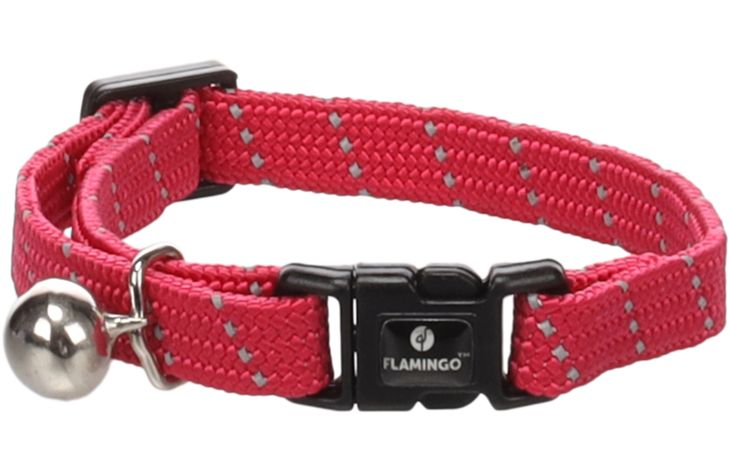 Flamingo Collar Kitten Elza Coral red