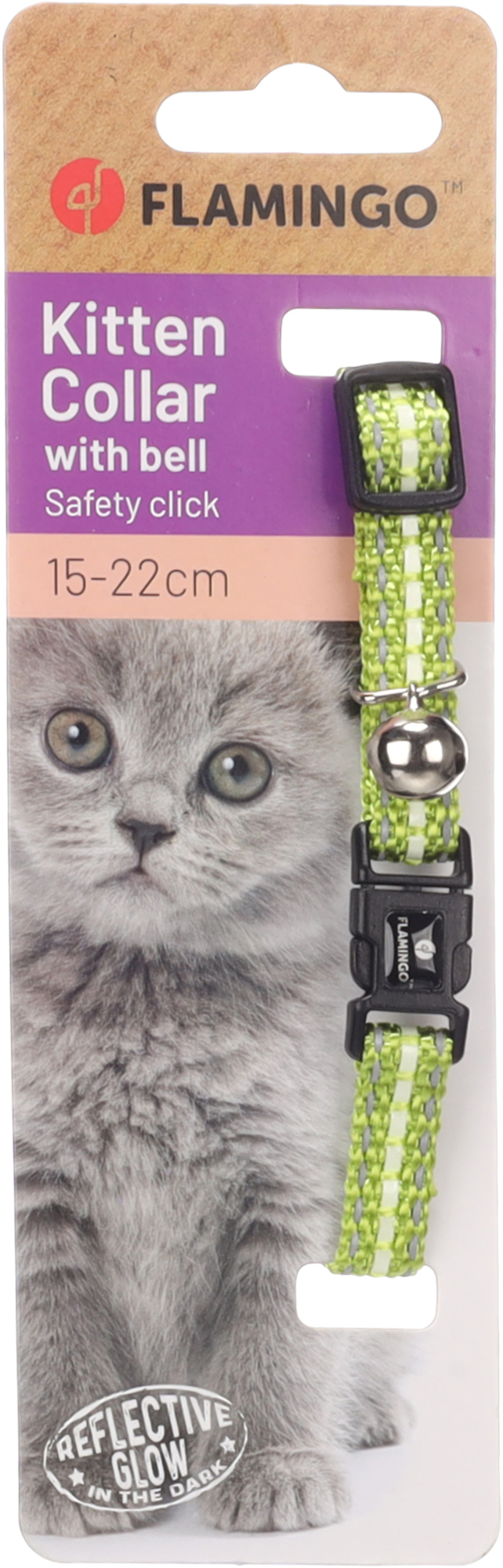 Flamingo Collar Kitten Jinxy Light green