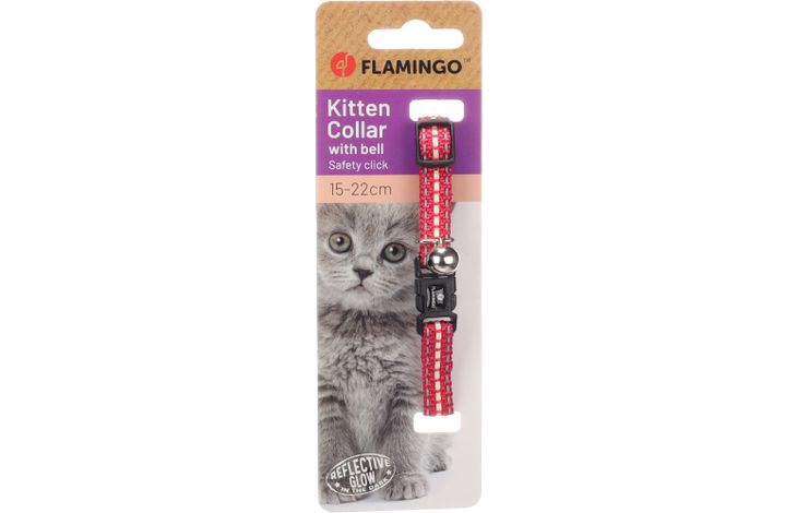 Flamingo Halsband voor kittens Jinxy Koraalrood