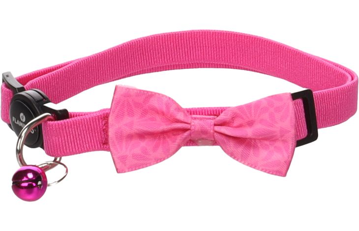 Flamingo Halsband met strik Castor Roze