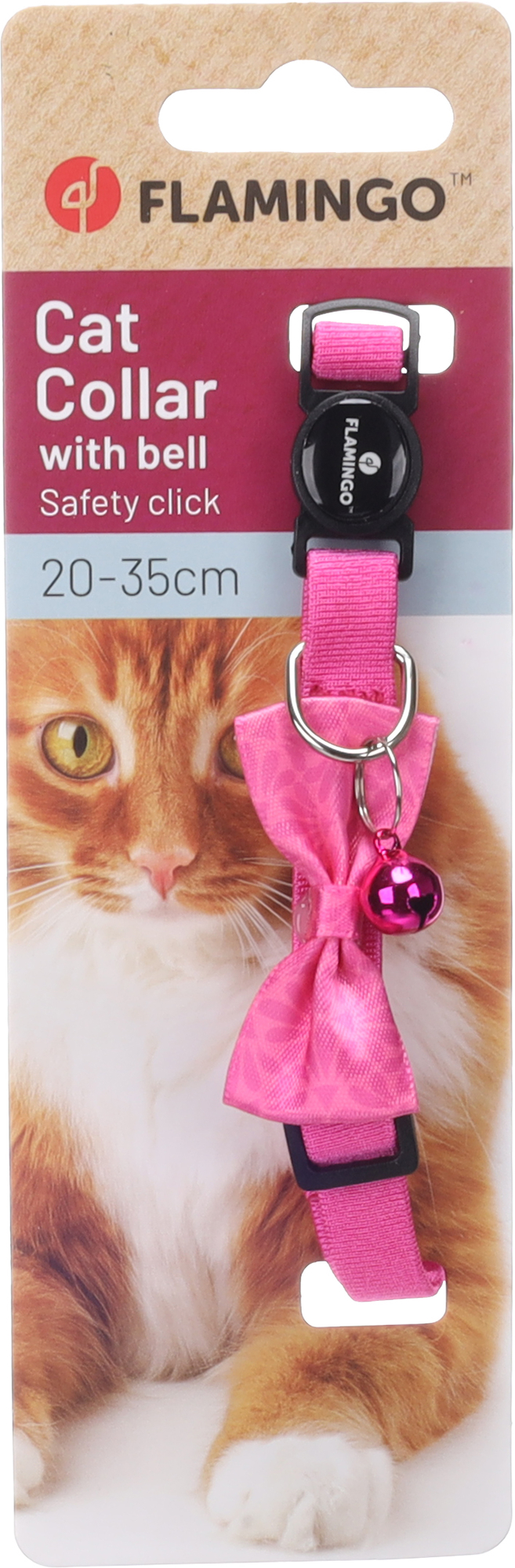Flamingo Collar with bow tie Castor Pink