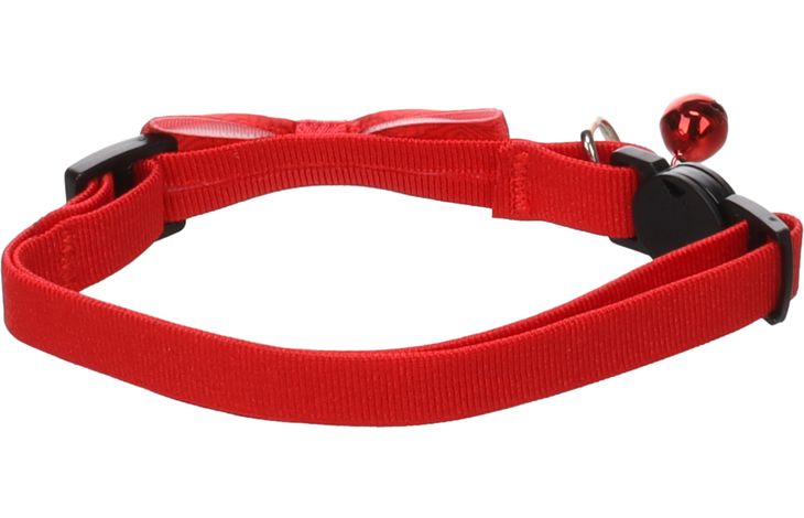 Flamingo Halsband met strik Castor Rood