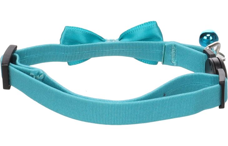 Flamingo Halsband met strik Castor Turkoois