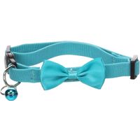 Flamingo Halsband met strik Castor Turkoois