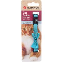 Flamingo Halsband met strik Castor Turkoois