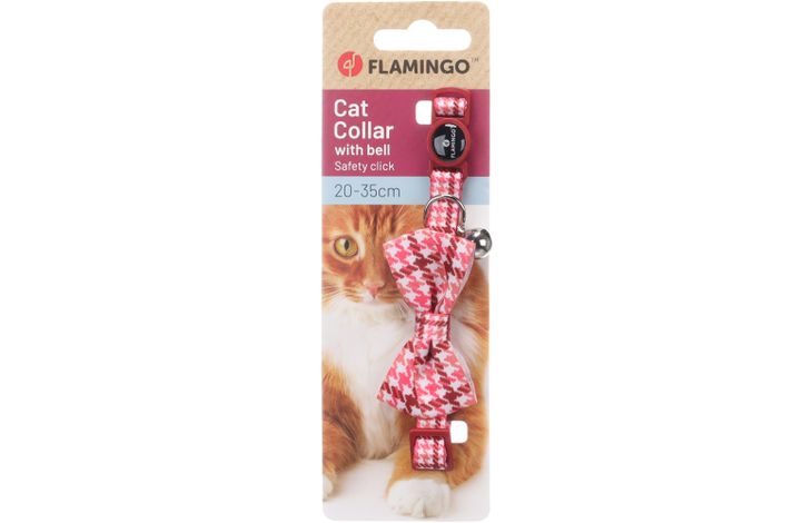 Flamingo Collar with bow tie Ceasar Red