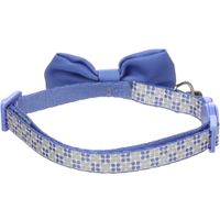 Flamingo Halsband met strik Casi Blauw