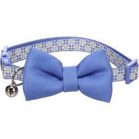 Flamingo Halsband met strik Casi Blauw