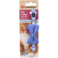 Flamingo Halsband met strik Casi Blauw
