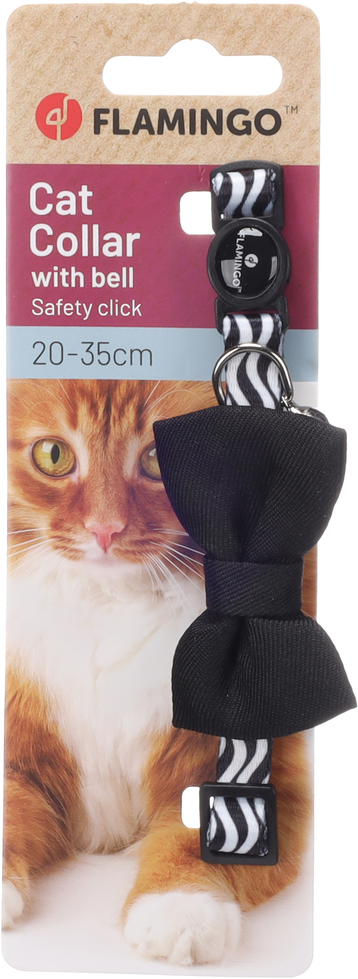 Flamingo Collare con fiocco Kamil Nero