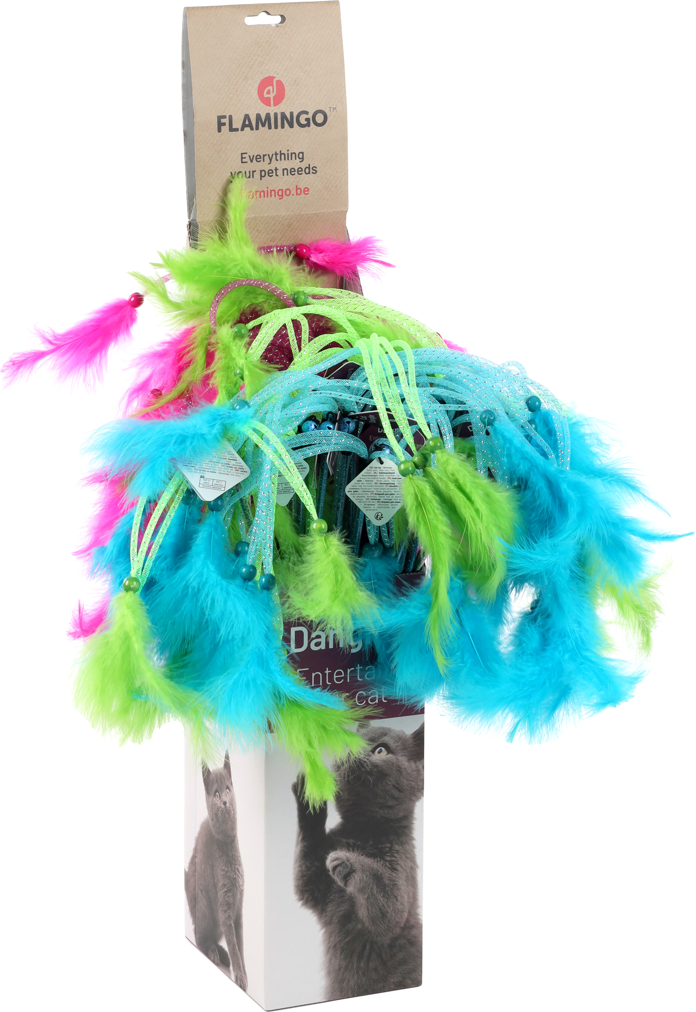 Flamingo Toy Glitso Dangler Multiple colours