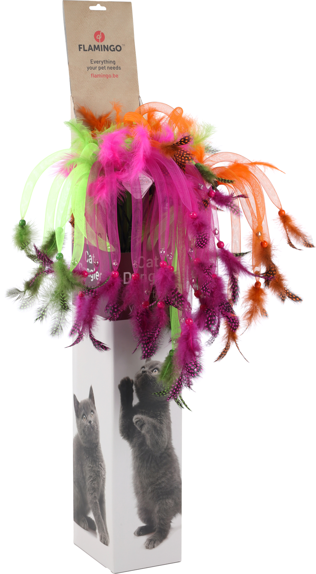 Flamingo Toy Glitsu Dangler Multiple colours