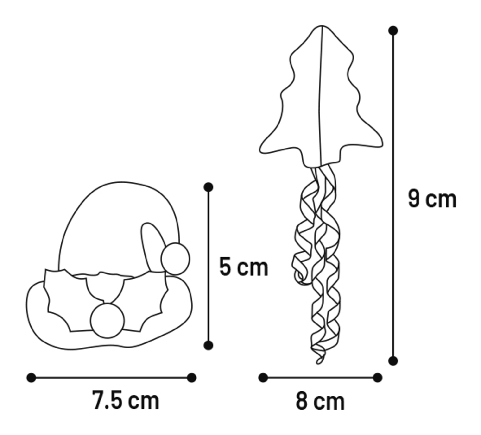 Flamingo Natale Giocattolo Arya Beretto & Albero di Natale Mix