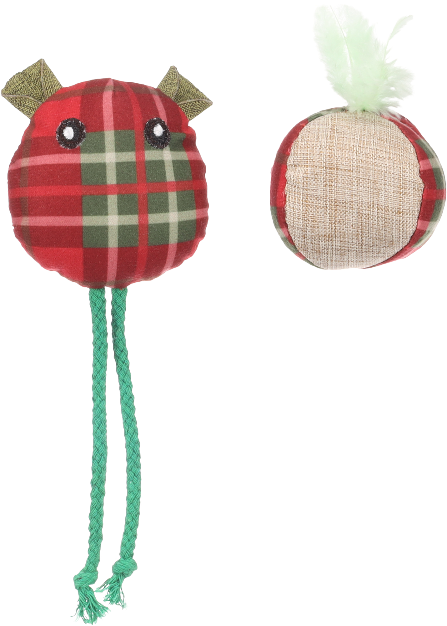 Flamingo Christmas Toy Jayla Mouse & Ball Mix