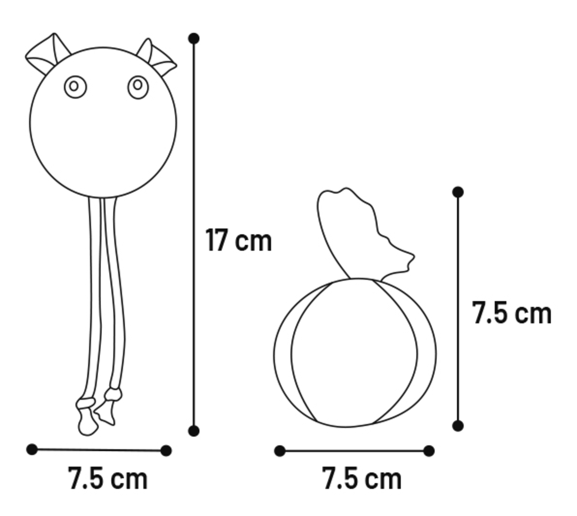 Flamingo Christmas Toy Jayla Mouse & Ball Mix