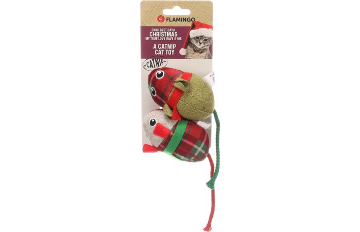 Flamingo Kerst Speelgoed Finley Muis Meerkleurig