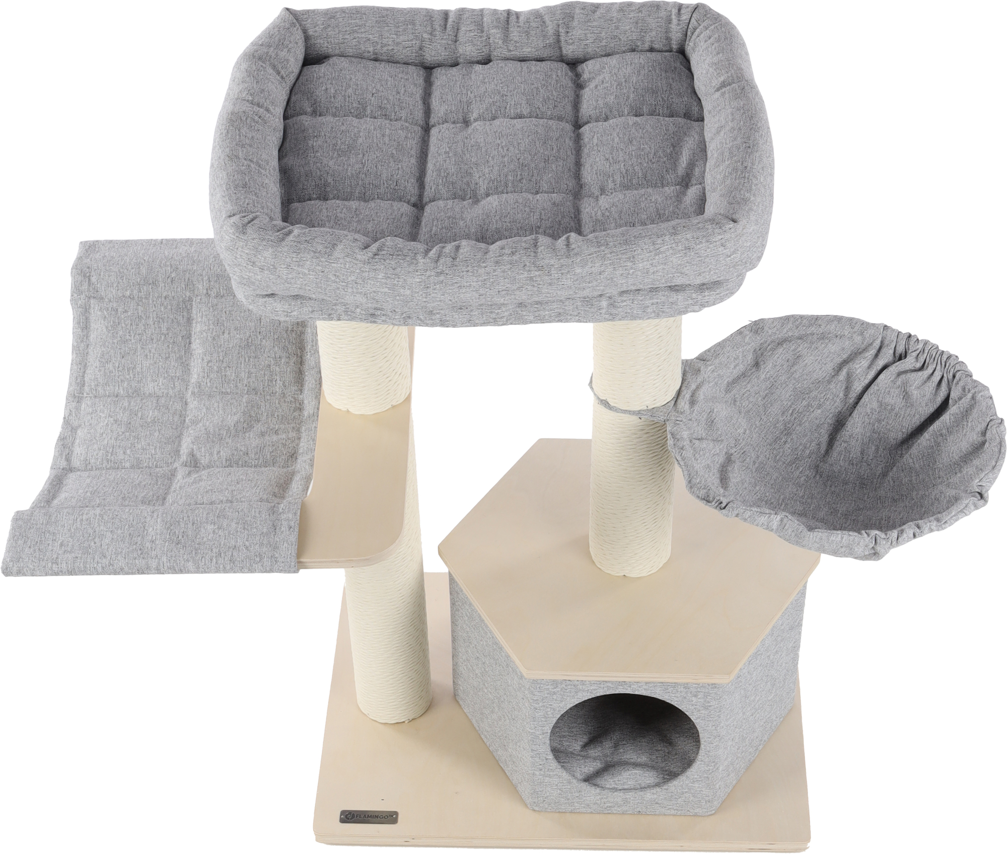 Flamingo Scratching tree  Kaleb Grey & Beige