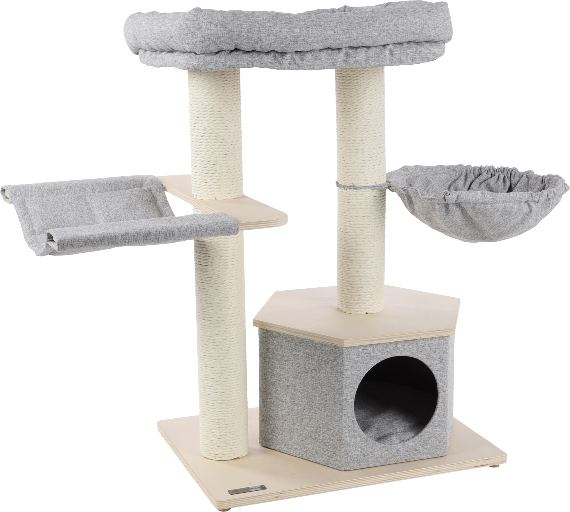 Flamingo Scratching tree  Kaleb Grey & Beige