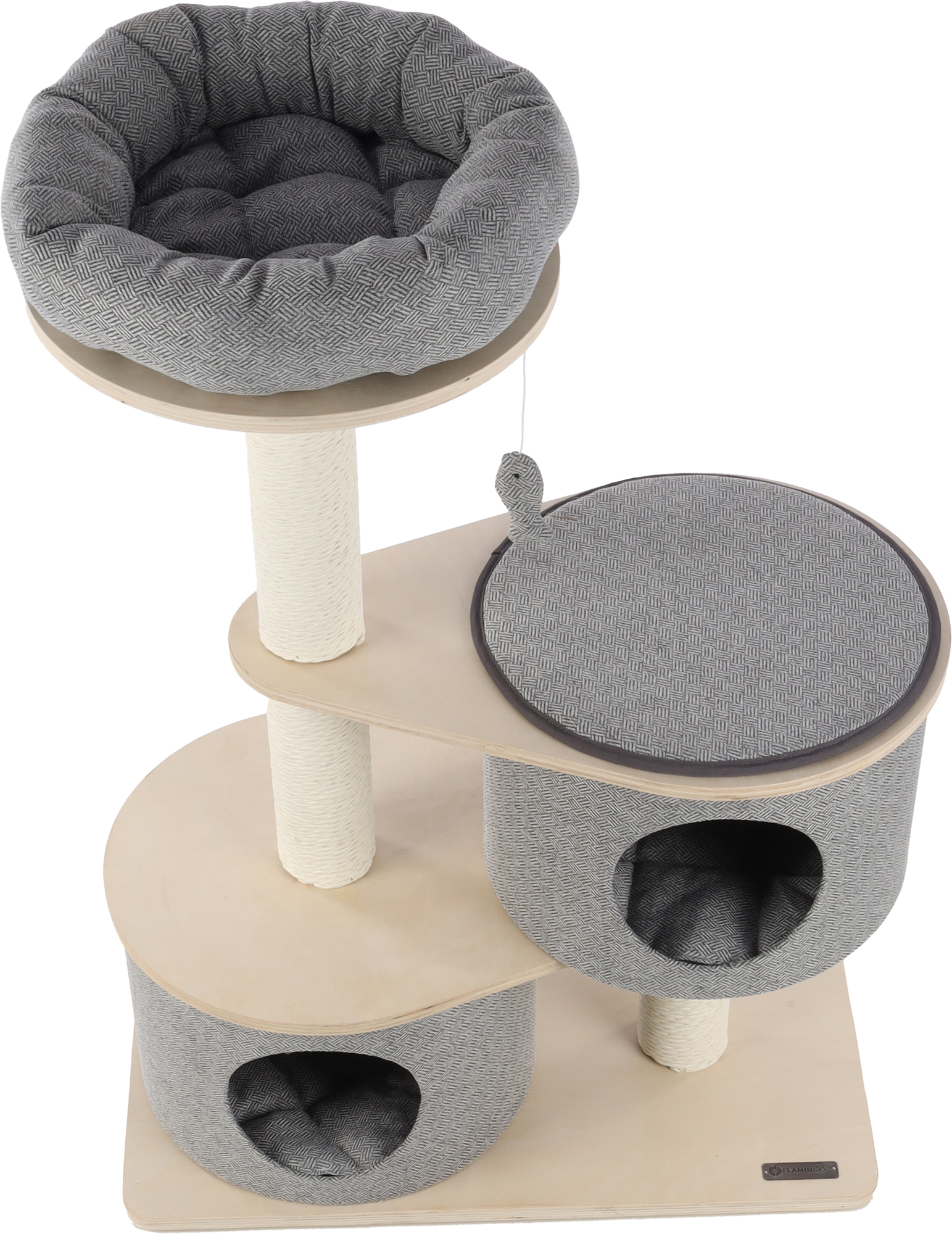 Flamingo Scratching tree  Kanzo Grey & Beige