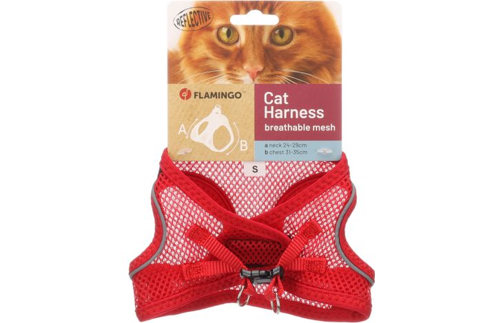 Flamingo Harnas Step&Go Berta Rood