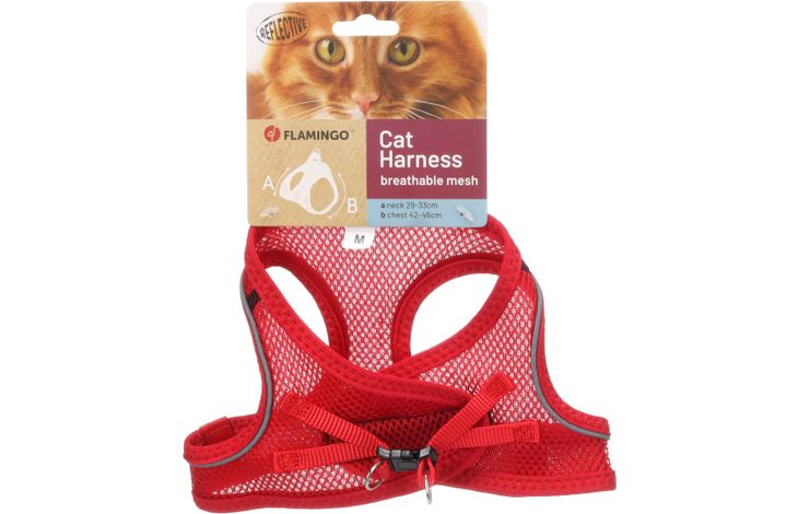 Flamingo Harnas Step&Go Berta Rood