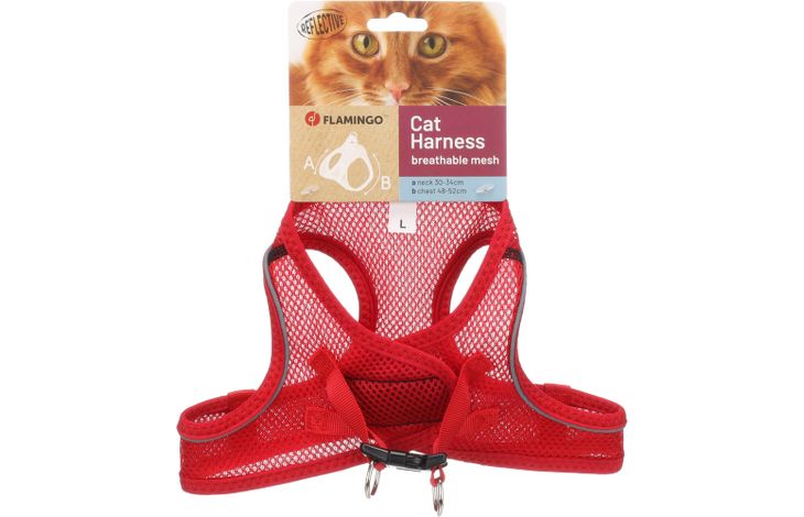 Flamingo Harnas Step&Go Berta Rood