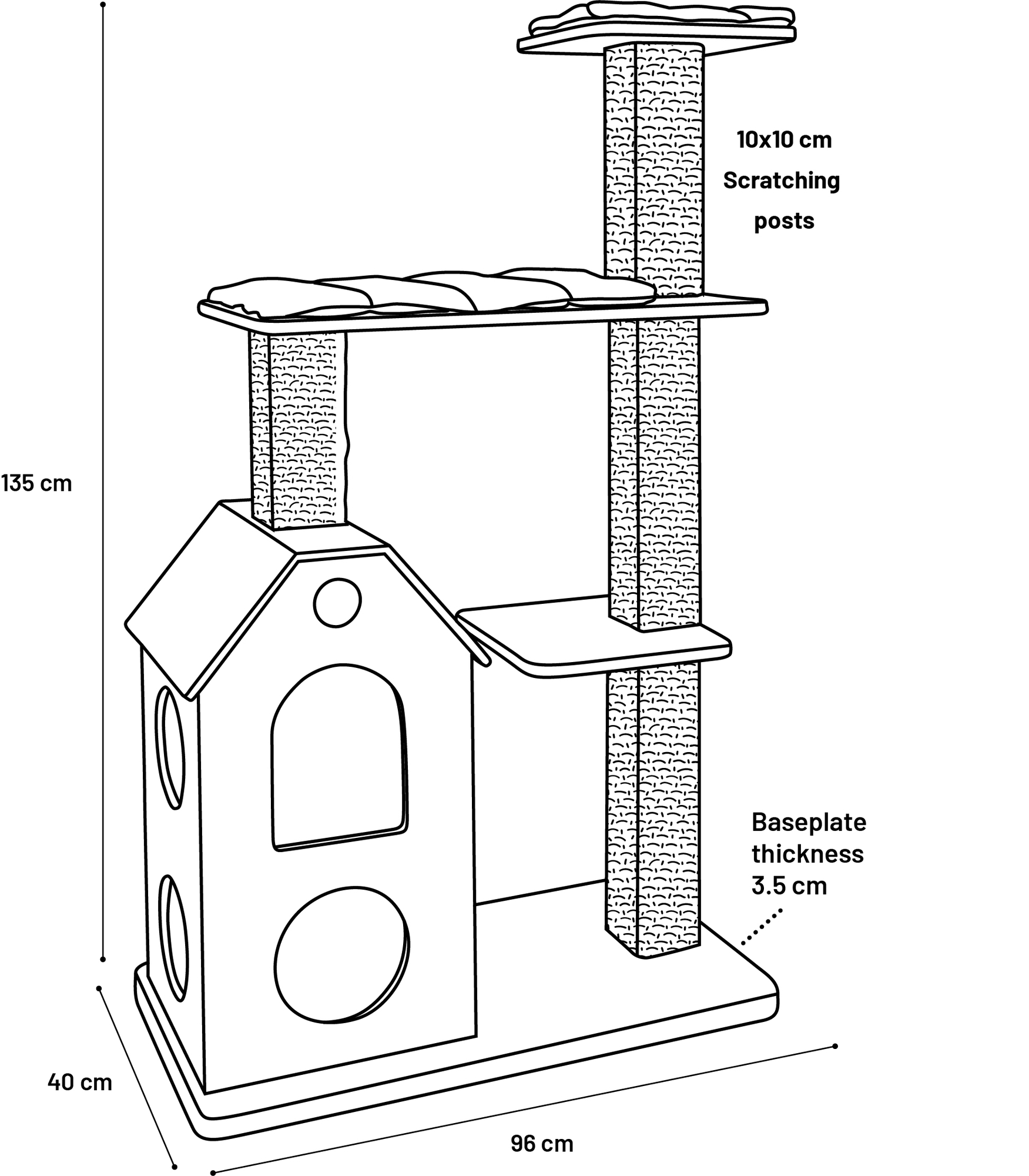 Flamingo Scratching tree  Casandra Brown