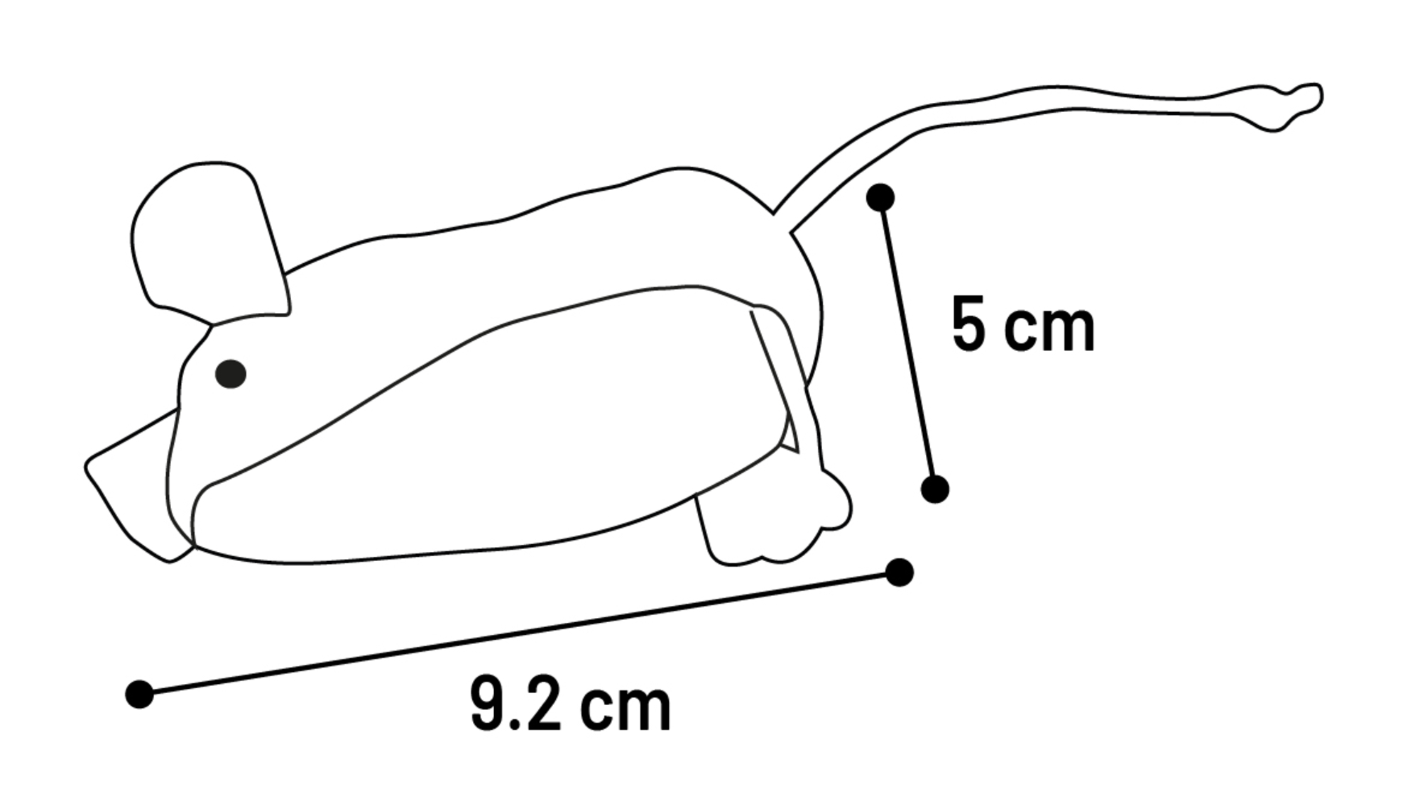 Flamingo Toy Robla Mouse Blue