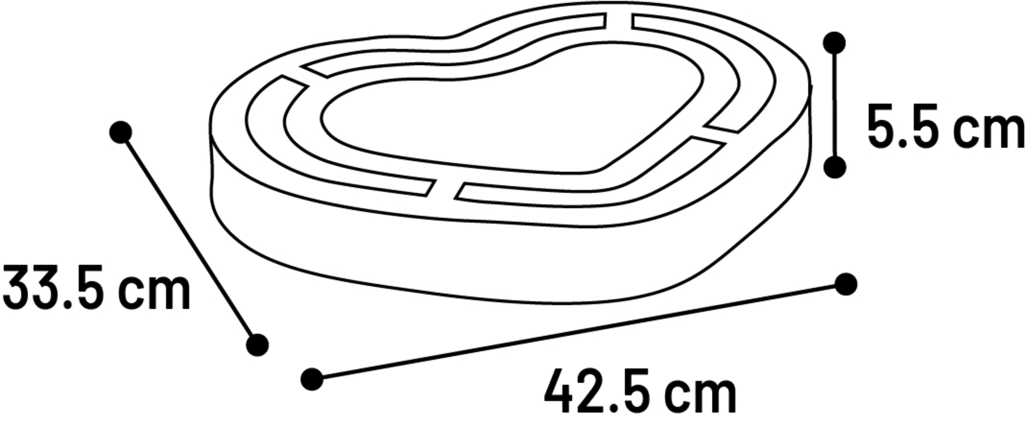 Flamingo Kratzspielzeug Poro Herz Ekrü & Beige & Braun