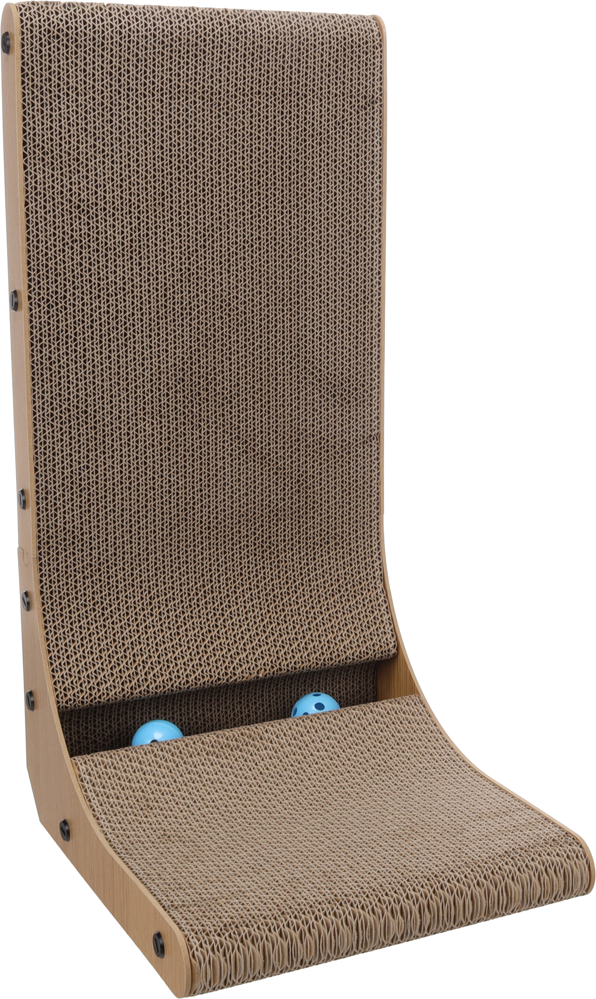 Flamingo Kratzspielzeug Hugo L-Form Beige