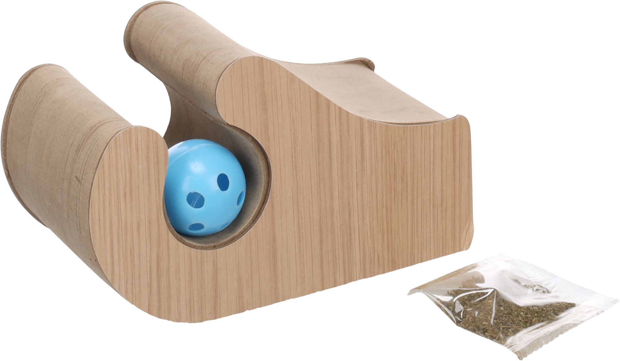 Flamingo Kratzspielzeug Cama Rund Braun