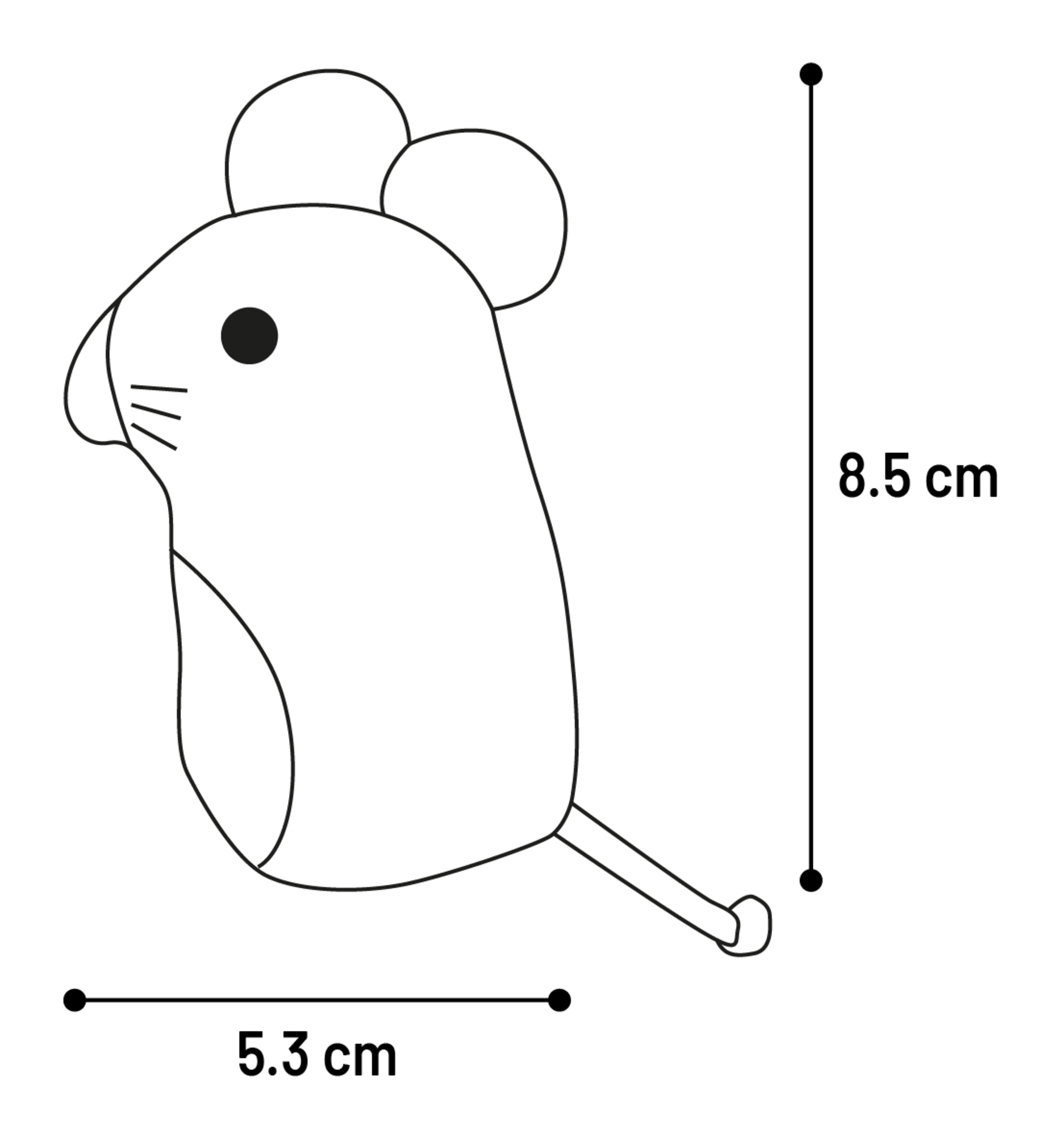 Flamingo Jouet Nitz Souris Orange