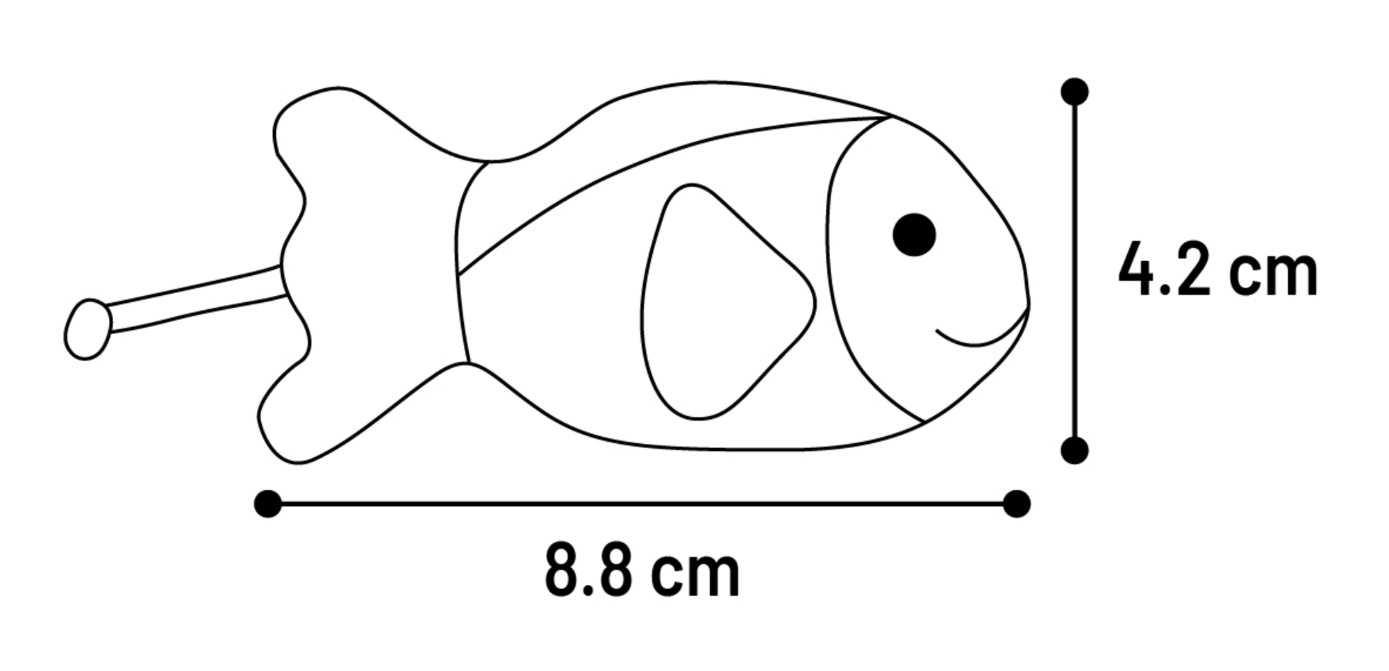 Flamingo Toy Nitz Fish Orange