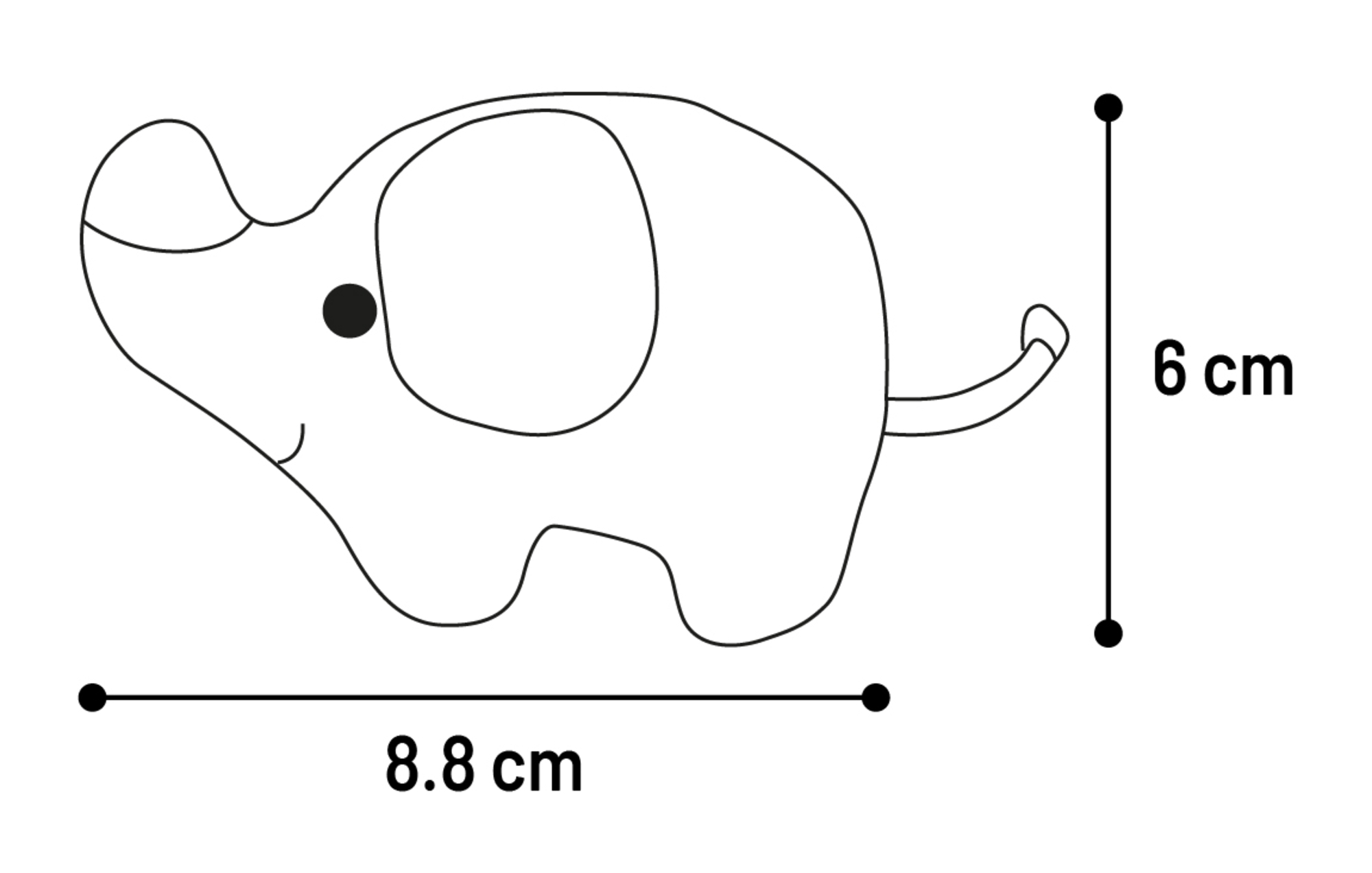 Flamingo Toy Nitz Elephant Orange