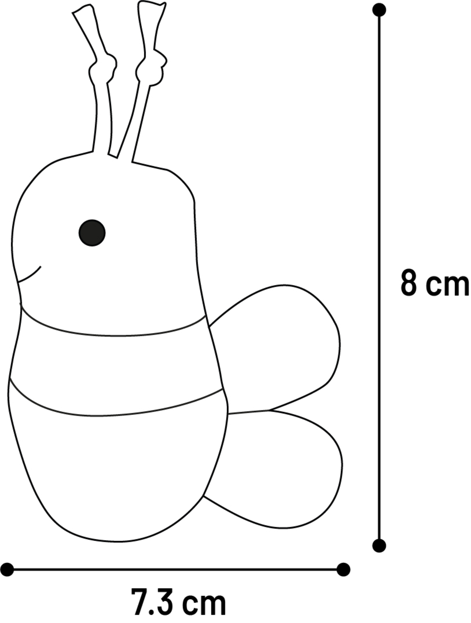 Flamingo Spielzeug Nitz Biene Orange