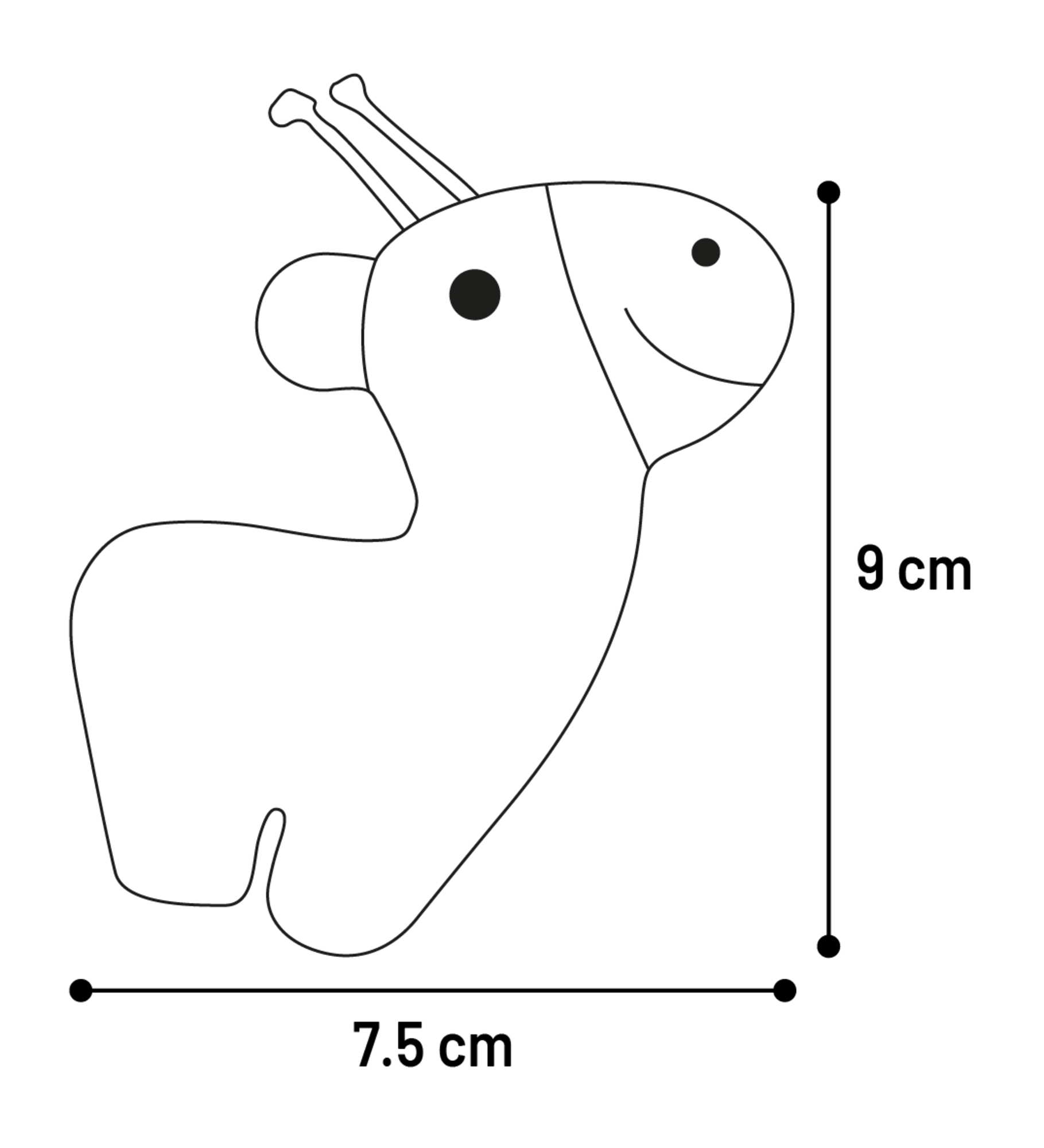 Flamingo Toy Nitz Giraffe Orange