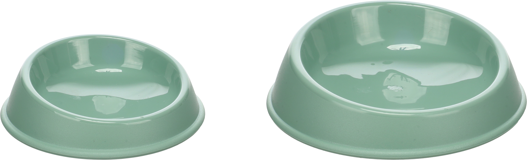 Flamingo Feeding and drinking bowl Pandor Round Green