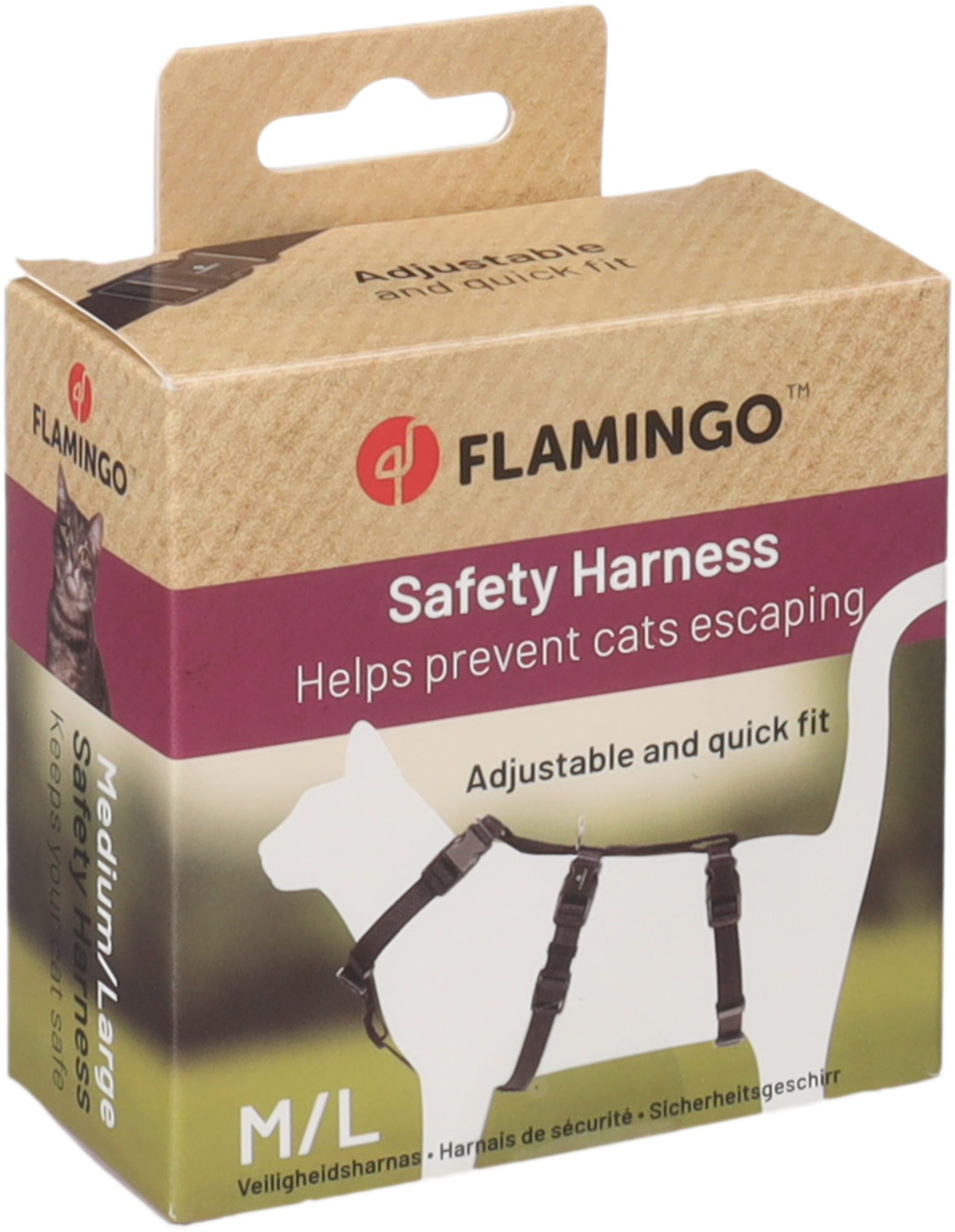 Flamingo Safety harness Zera Black