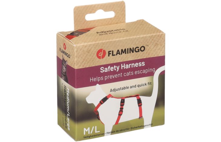 Flamingo Sicherheitsgeschirr Zera Rot