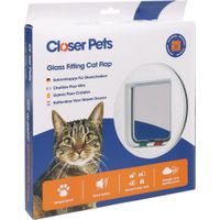 Pet Mate® Katzentür 4 Einstellungen Cat Mate Weiß