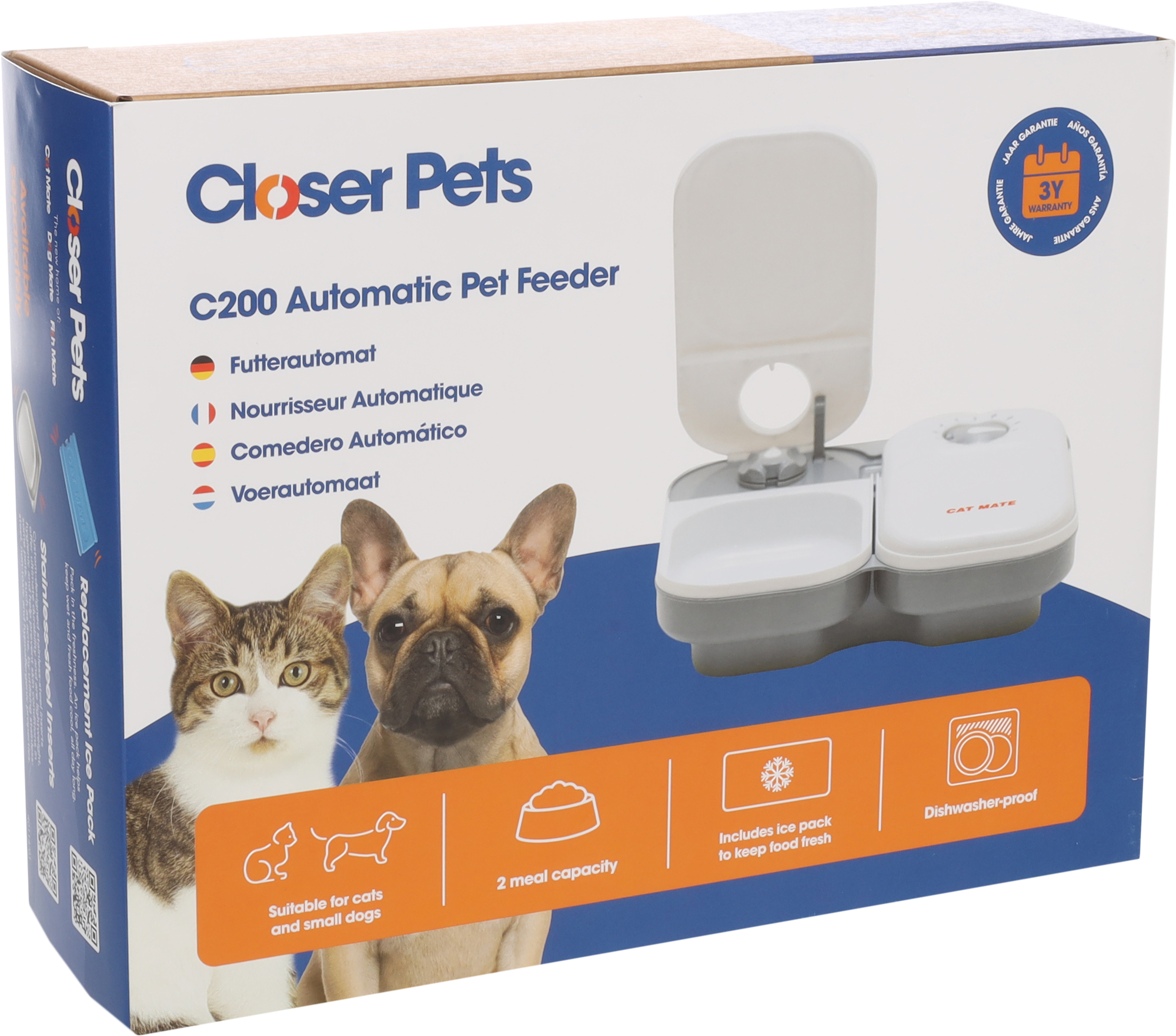Pet Mate® Distributore di cibo 401 Cat Mate Grigio