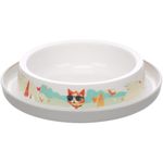 Feeding and drinking bowl Ray Round White